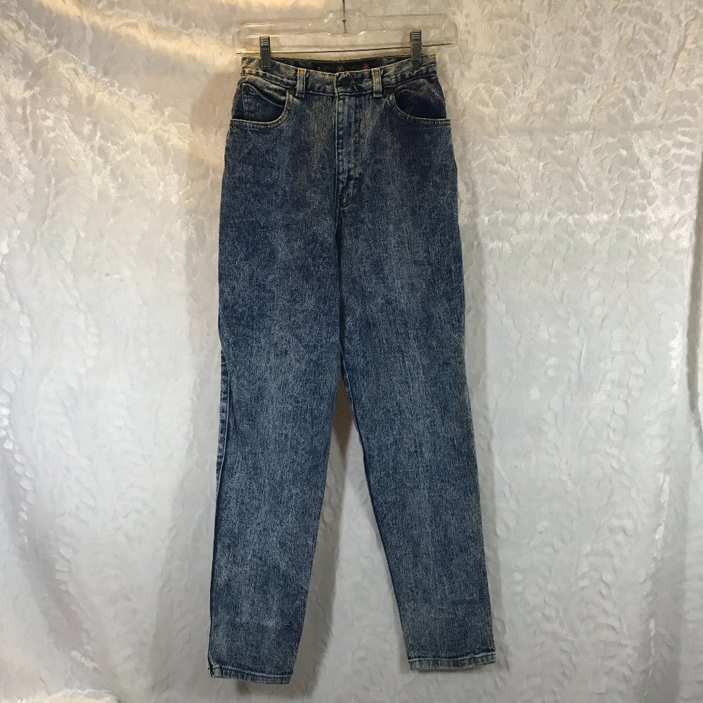 Vintage 80's Sasson Acid Wash High Waist Mom Jeans